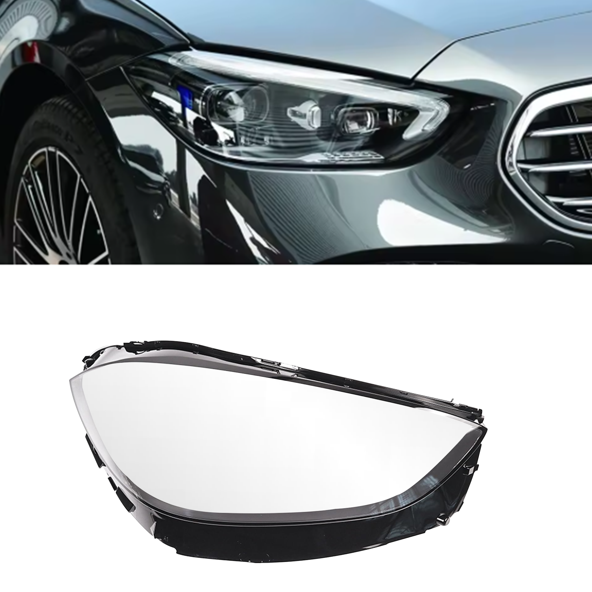 Right (Driver Side) Headlight Lens for Mercedes Benz C-Class W206 (2022-2025)_3