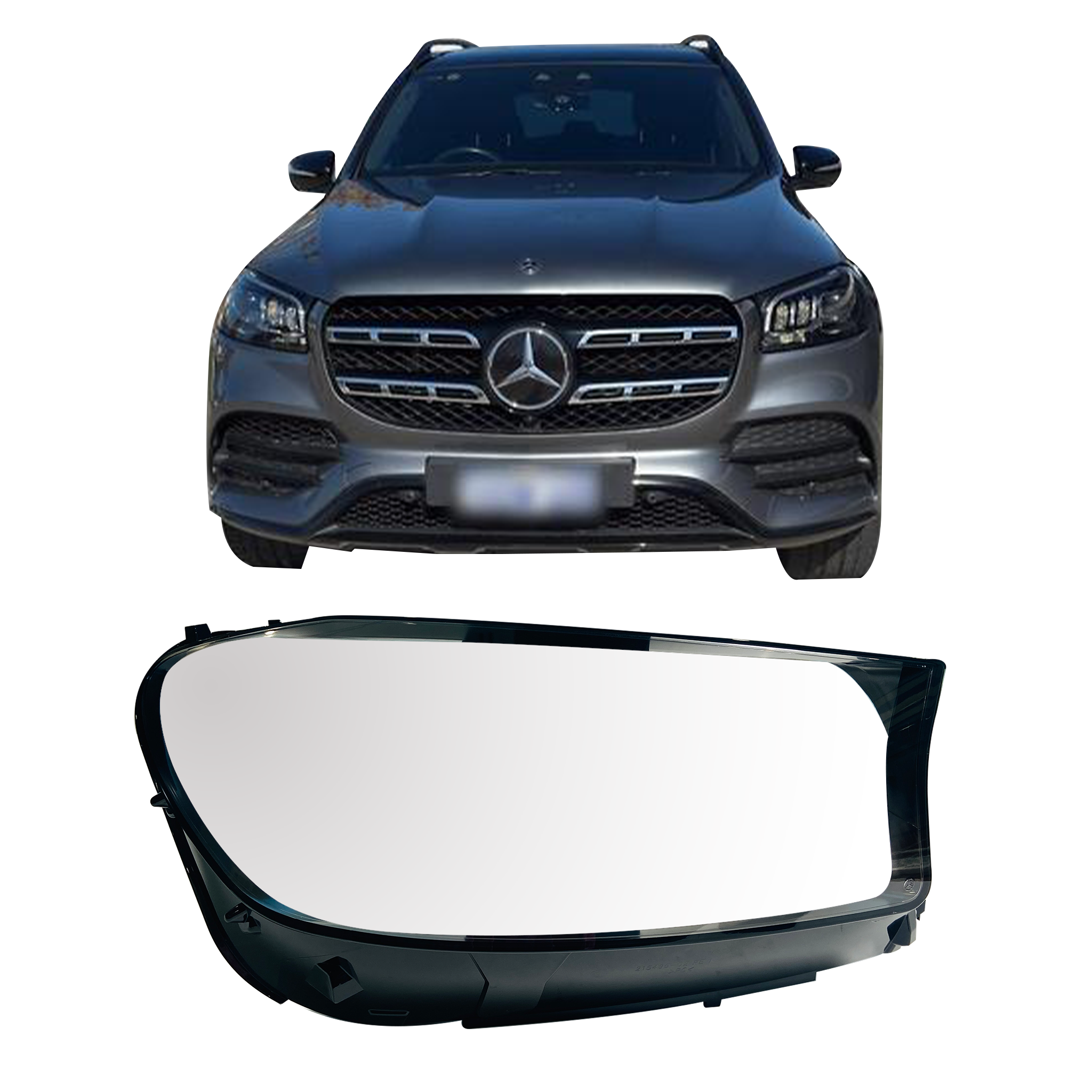 Right (Driver Side) Headlight Lens for Mercedes Benz GLS X167 (2020-2022)_4