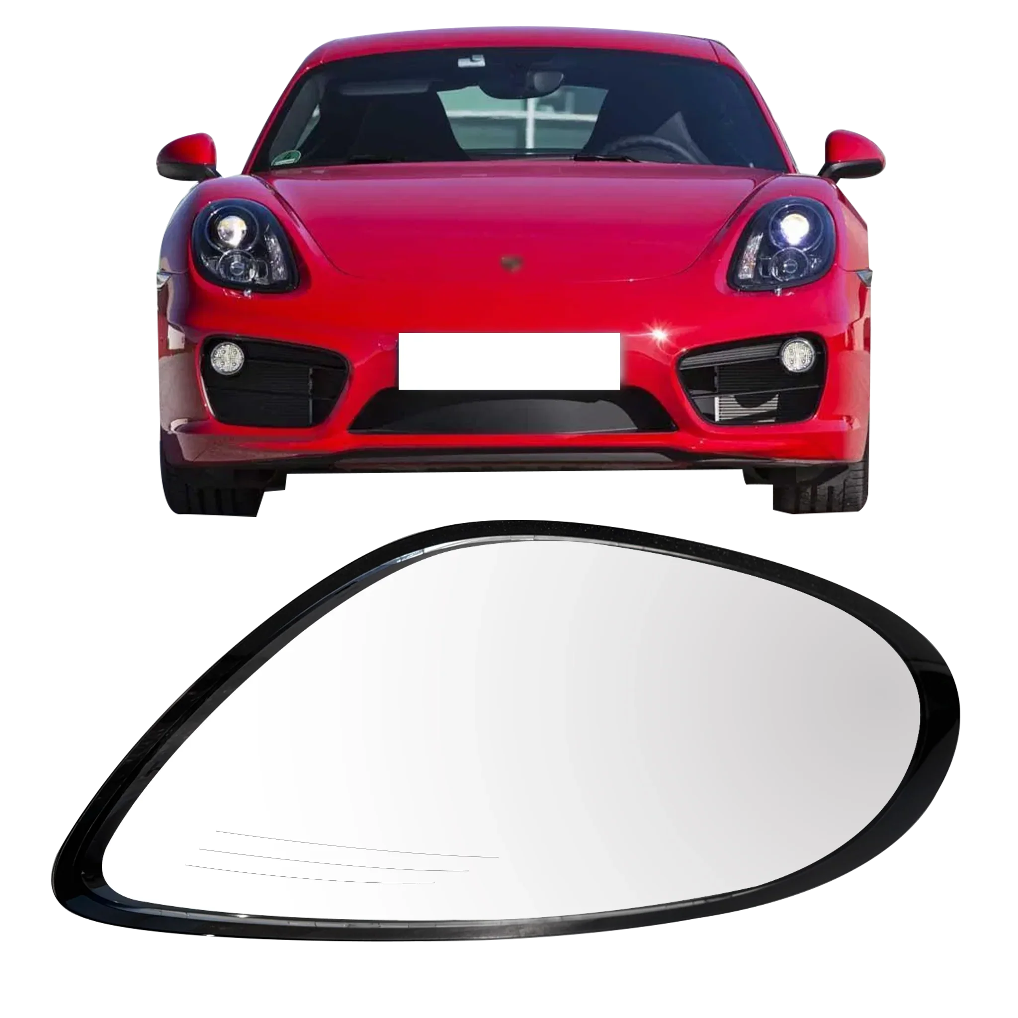 Right (Driver Side) Headlight Lens for PORSCHE BOXSTER 981 (2012-2017)