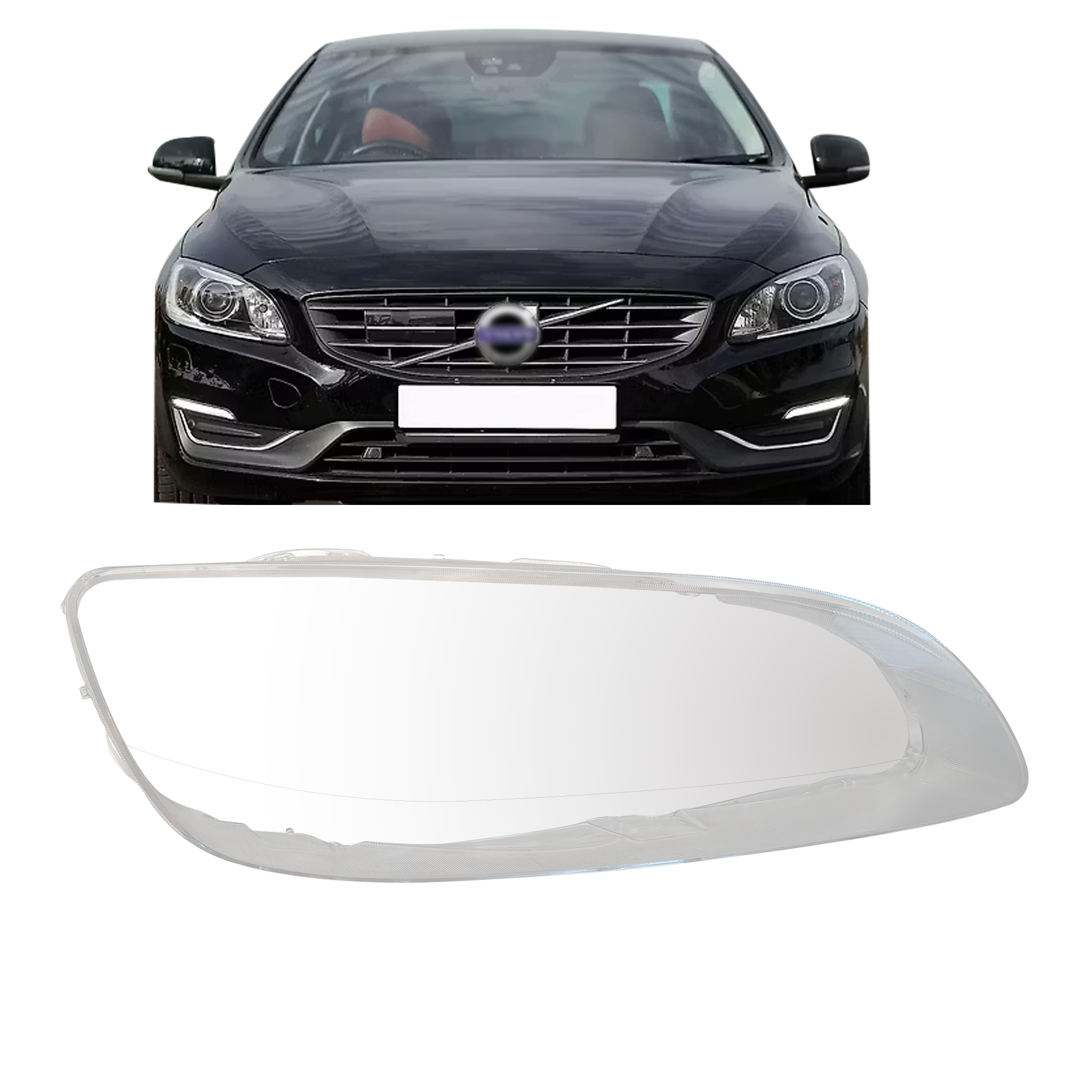 Right (Driver Side) Headlight Lens for VOLVO S60 134 (2010-2019)