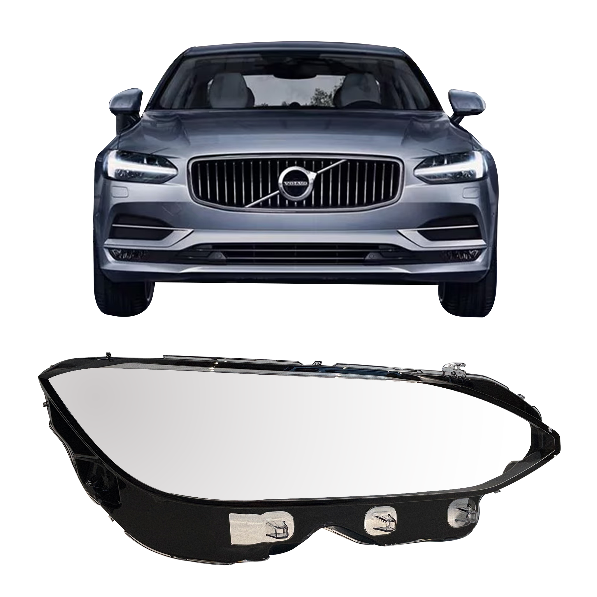 Right (Driver Side) Headlight Lens for VOLVO V90 235 (2017-2020)