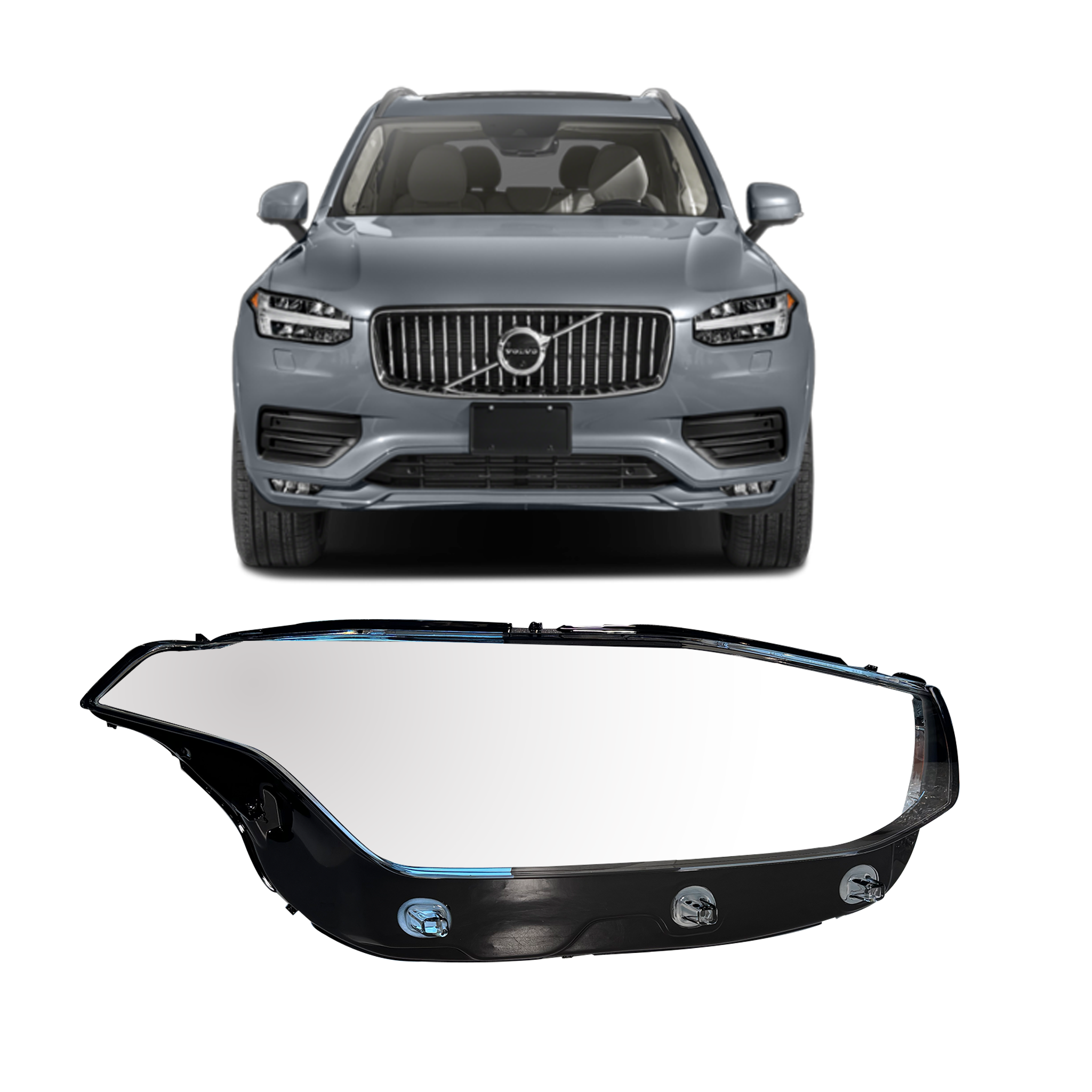 Right (Driver Side) Headlight Lens for VOLVO XC90 256 (2015-2022)