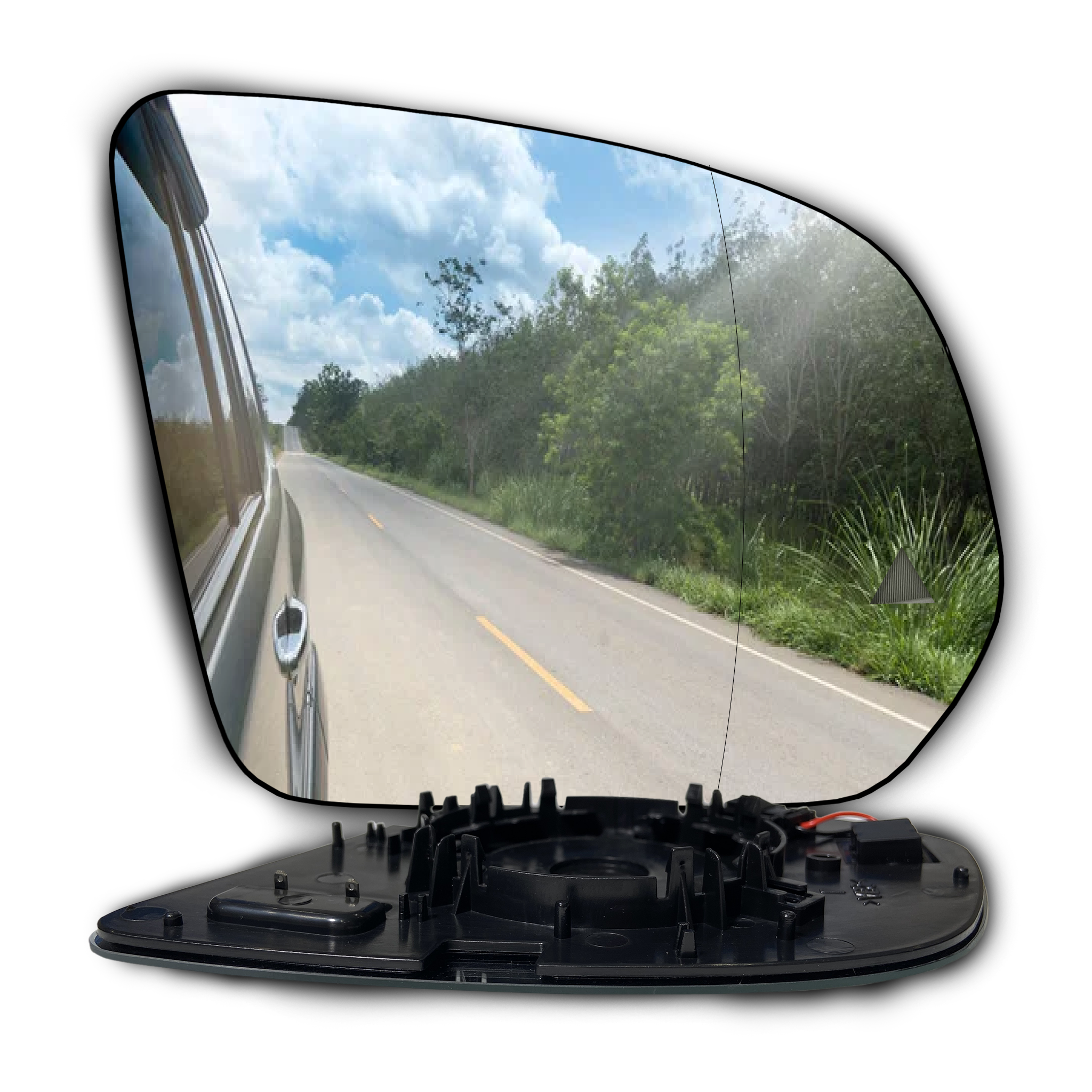 Right (Driver Side) Rear View Mirror Glass with Blind Spot Detection for Mercedes GLE W167 (2020-2024) (Double Curvature)_2
