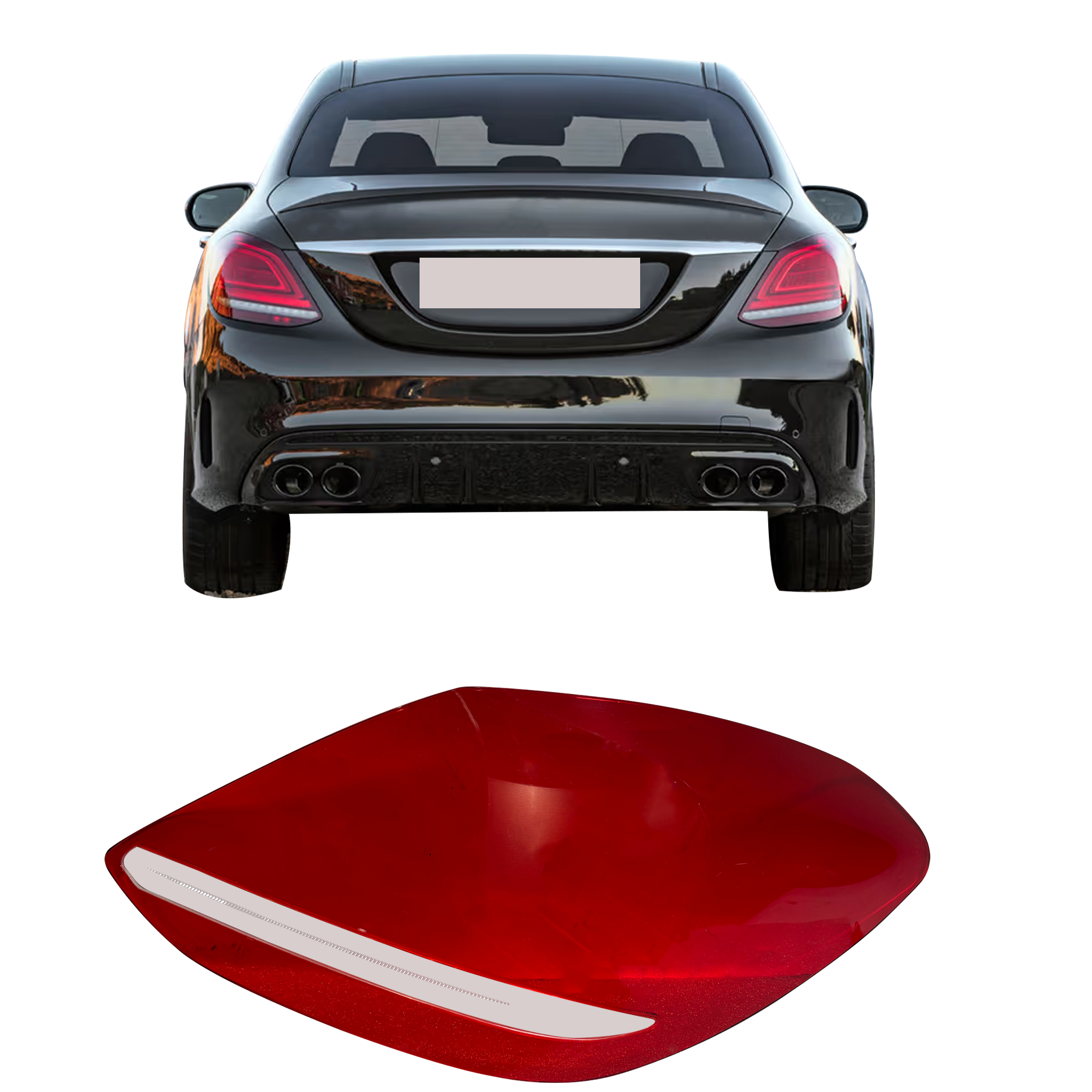 Right (Driver Side) Tail Lamp Cover for MERCEDES-BENZ C-CLASS W205 (2019-2023)