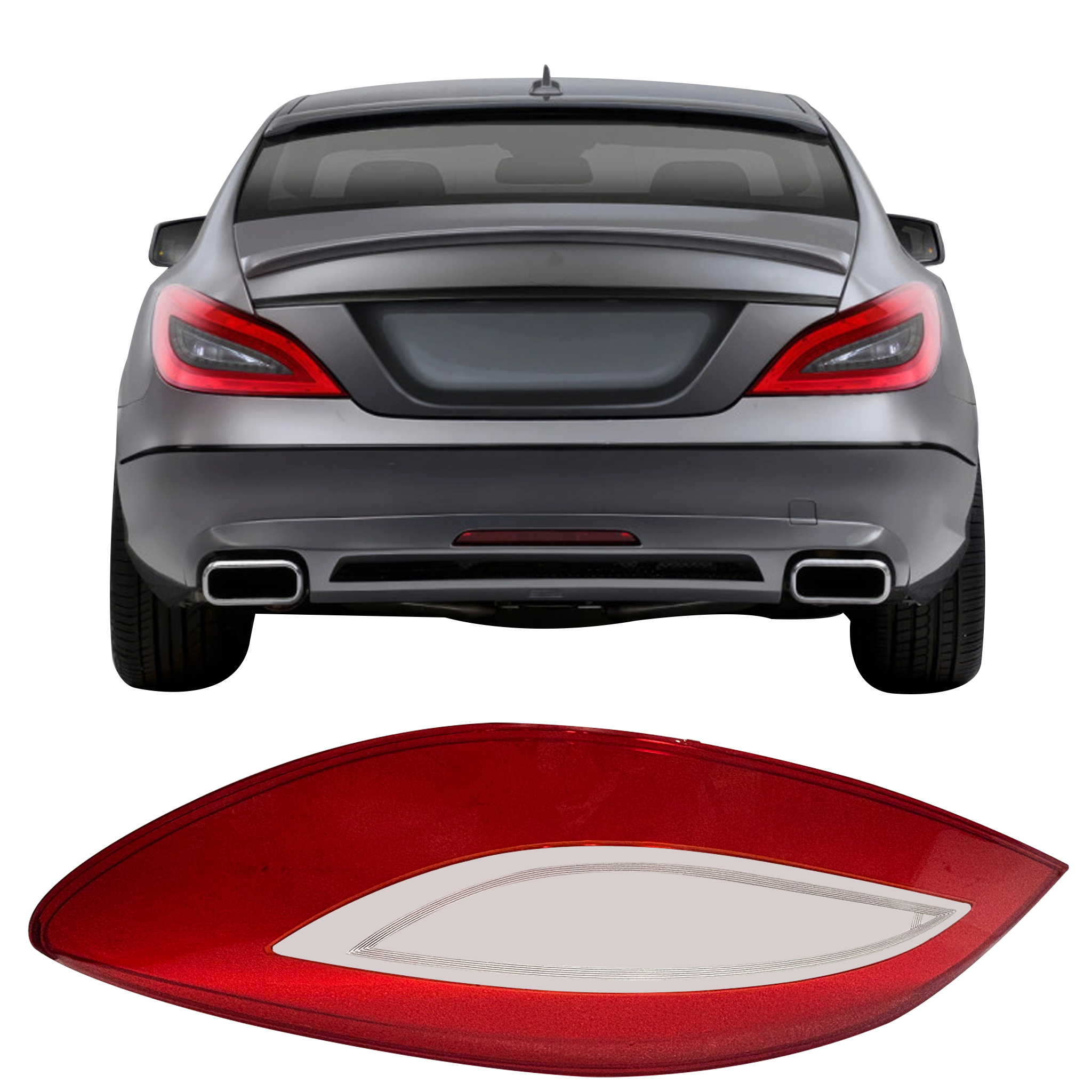 Right (Driver Side) Tail Lamp Cover for MERCEDES-BENZ CLS C218 (2011-2017)