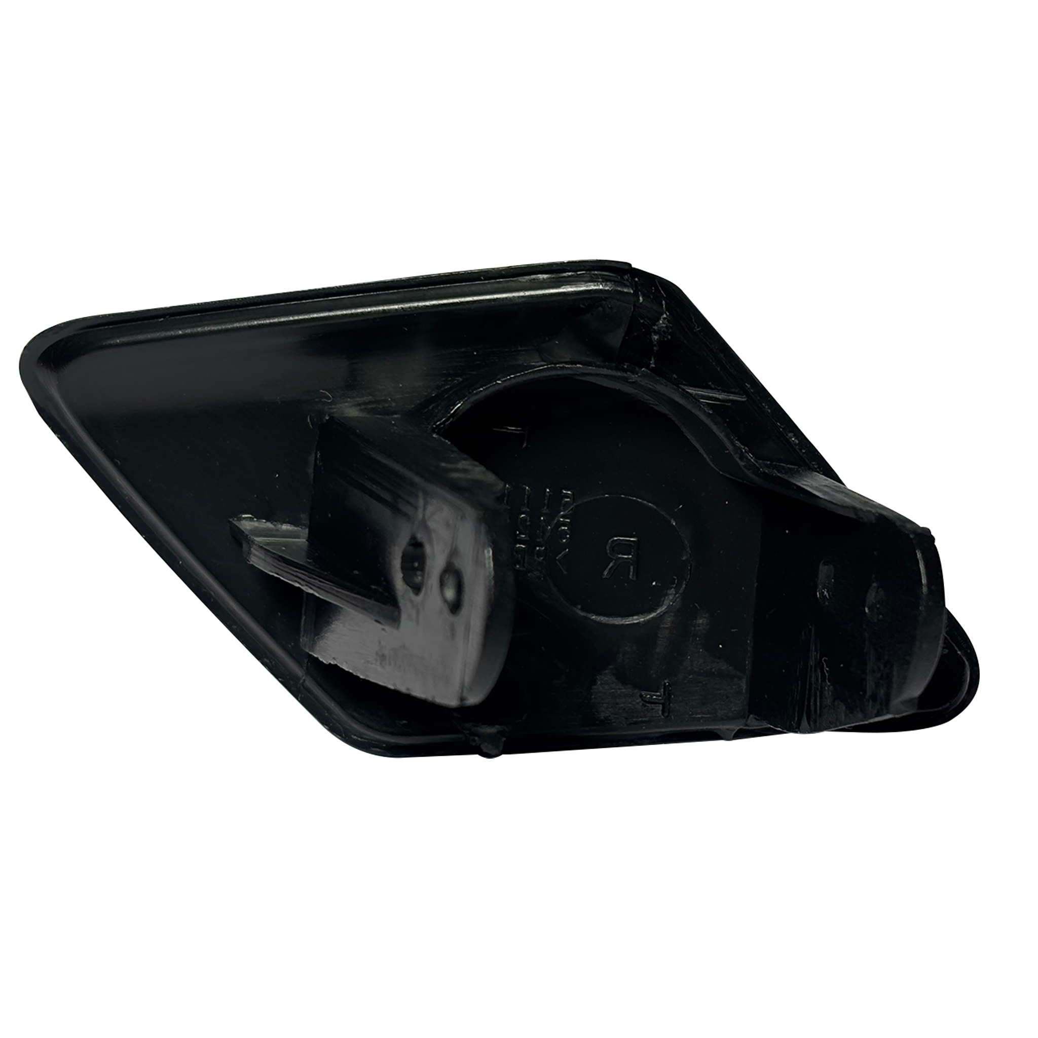 Right Headlight Washer Cap for BMW 3 F30 (2012-2018) in Black color