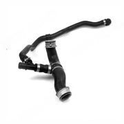 Right Radiator Coolant Hose for MERCEDES-BENZ C-CLASS W204 (2007-2014) in Black color with pipe socket, EPDM Rubber