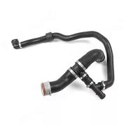 Right Radiator Coolant Hose for MERCEDES-BENZ C-CLASS W205 (2014-2023) in Black color with pipe socket, EPDM Rubber
