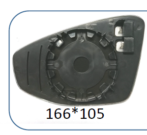 Right Rear View Mirror Glass for AUDI A3 8Y (2020) with plastic frame