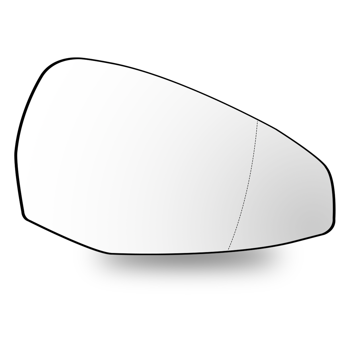 Right Rear View Mirror Glass for AUDI A4 8W2 (2015-2019) Double curvature