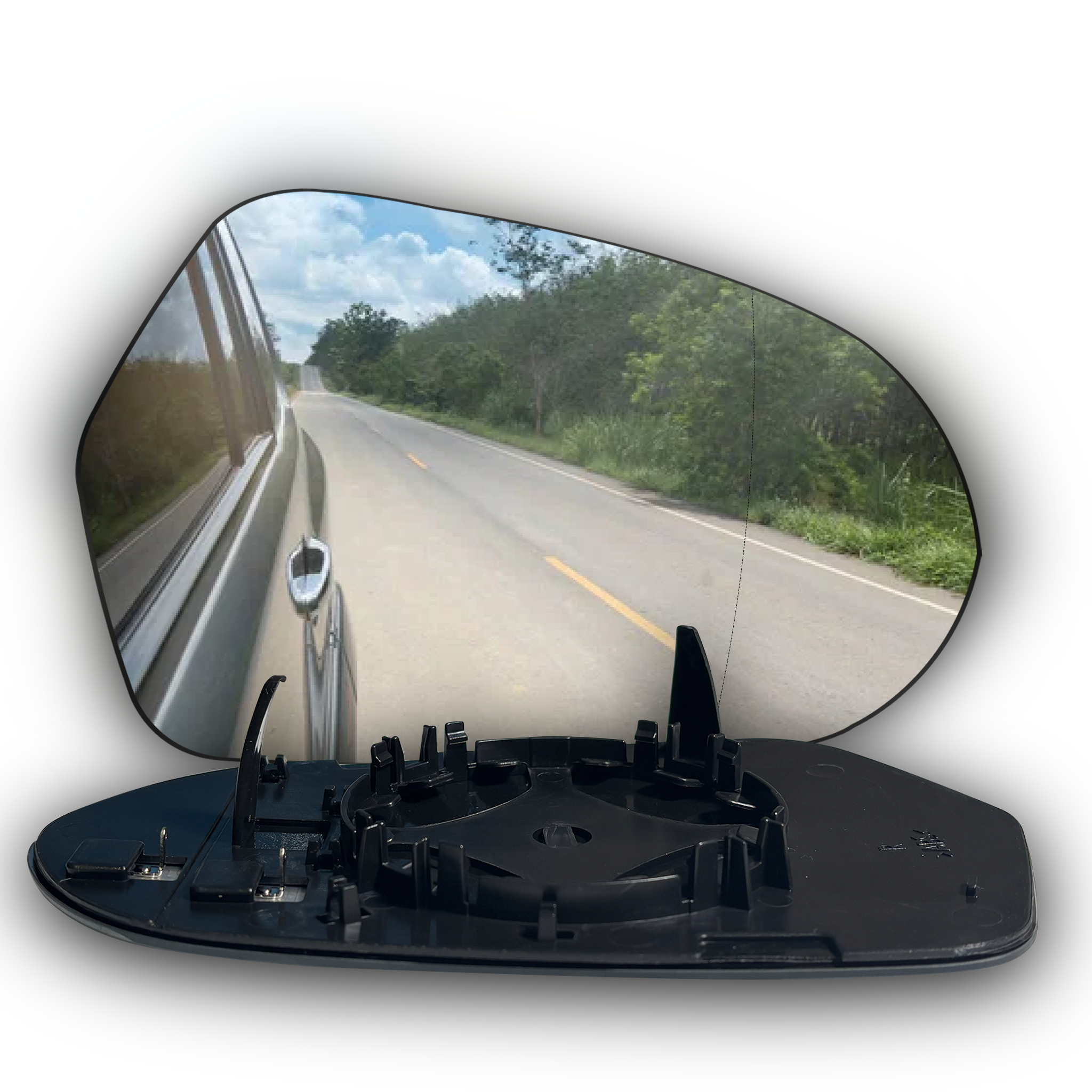 Right Rear View Mirror Glass for AUDI A6 4G (2010-2019) with Double Curvature