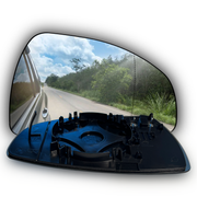 Right Rear View Mirror Glass for AUDI TT 8J3 (2006-2014) with Plastic Frame, Heated, Double Curvature