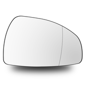 Right Rear View Mirror Glass for AUDI TT 8J3 (2006-2014) with Plastic Frame, Heated, Double Curvature