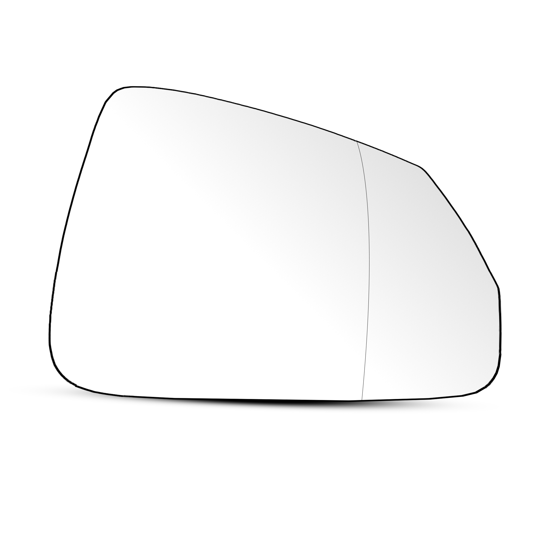 Right Rear View Mirror Glass for BMW 2 SERIES F44 (2020) with Blind Spot Detection and Double Curvature