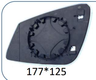 Right Rear View Mirror Glass for BMW 3 Series F80 (2014-2018) with Plastic Frame