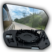 Right Rear View Mirror Glass for BMW iX I20 (2022-2026) with plastic frame, Double Curvature