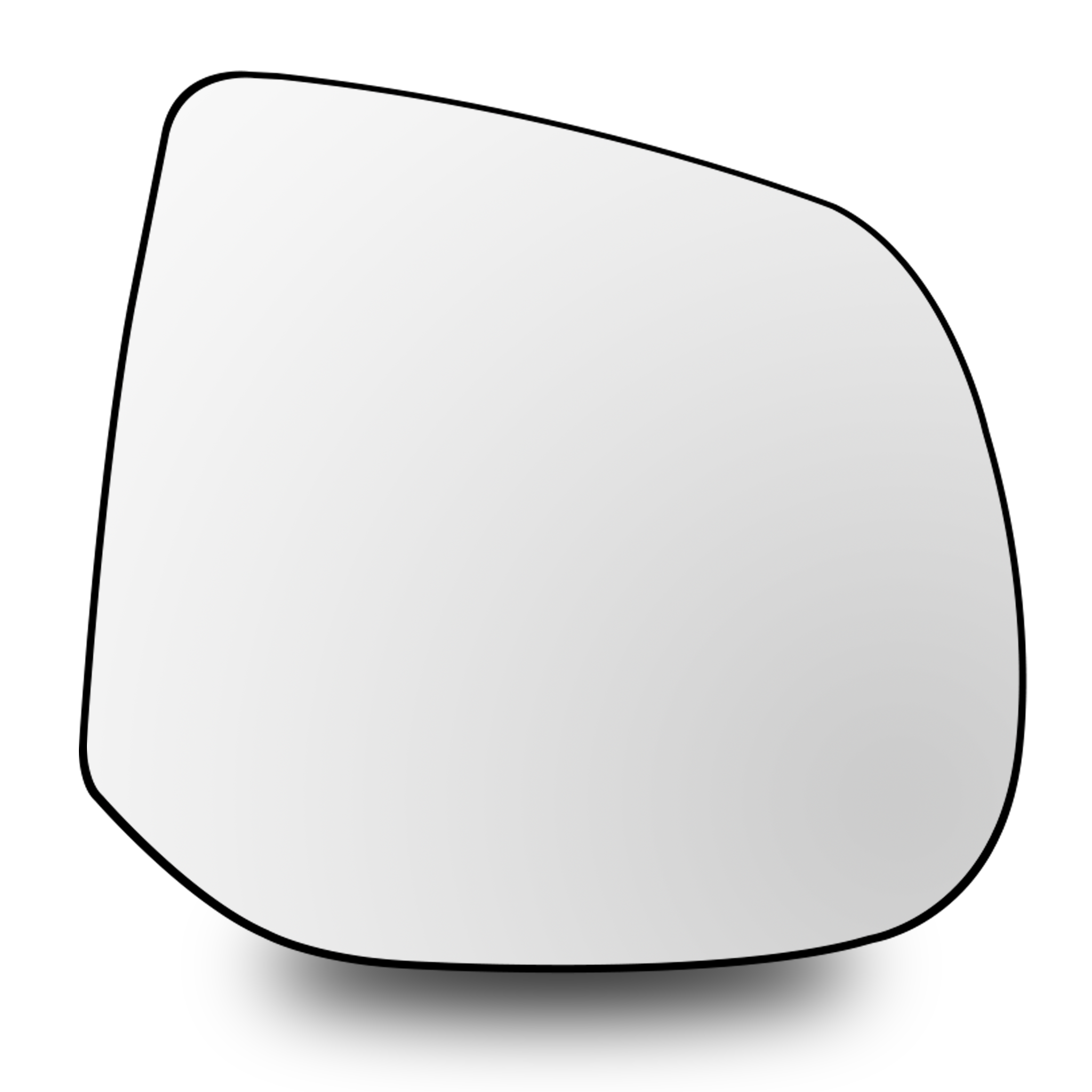 Right Rear View Mirror Glass for LAND ROVER RANGE ROVER L460 (2022) with Auto Heating, Blind Spot Detection, Single Curvature