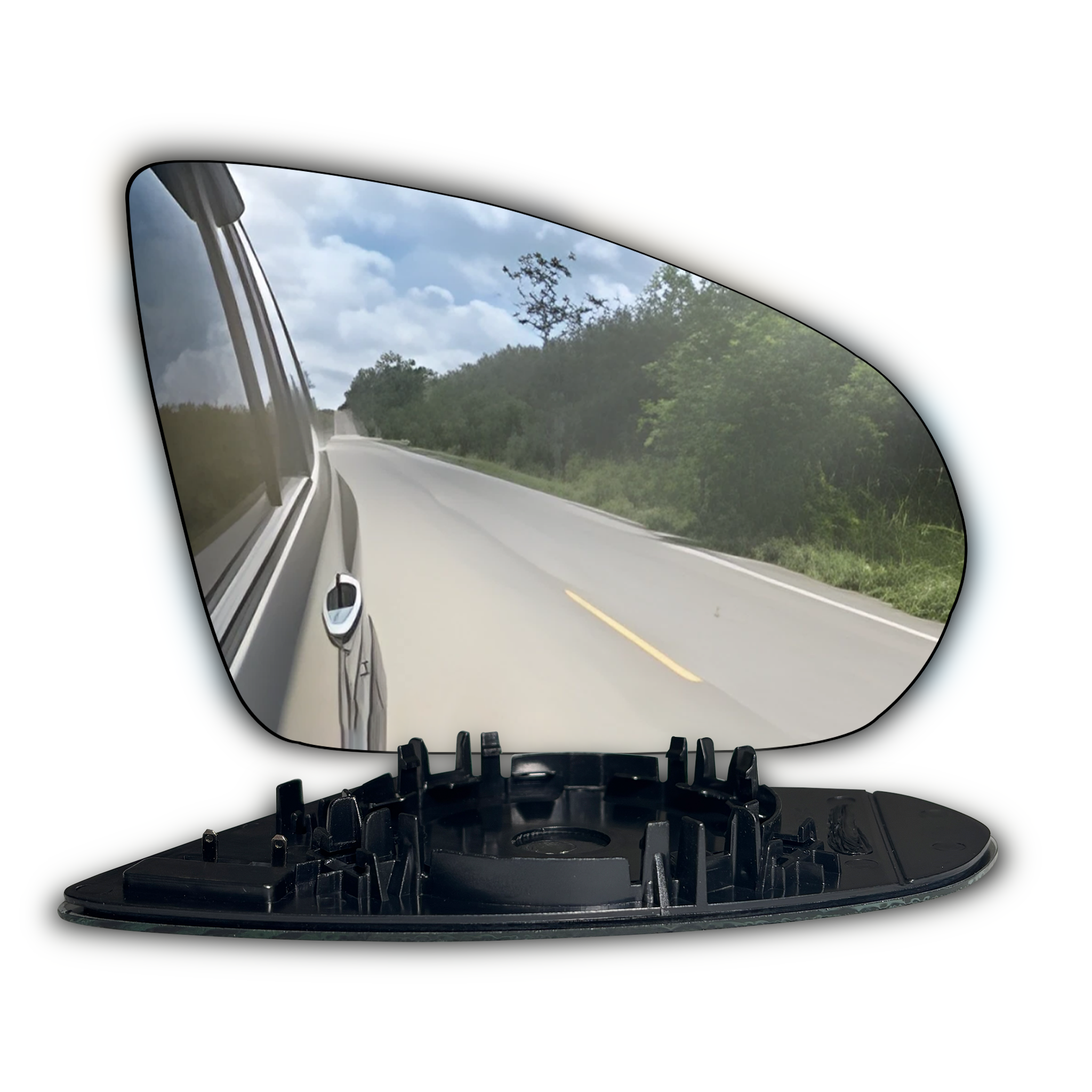 Right Side (Driver Side) Rear View Mirror Glass for Mercedes Benz A Class W177 Hatchback (2018-2024) with Plastic Frame (Double Curvature)_6