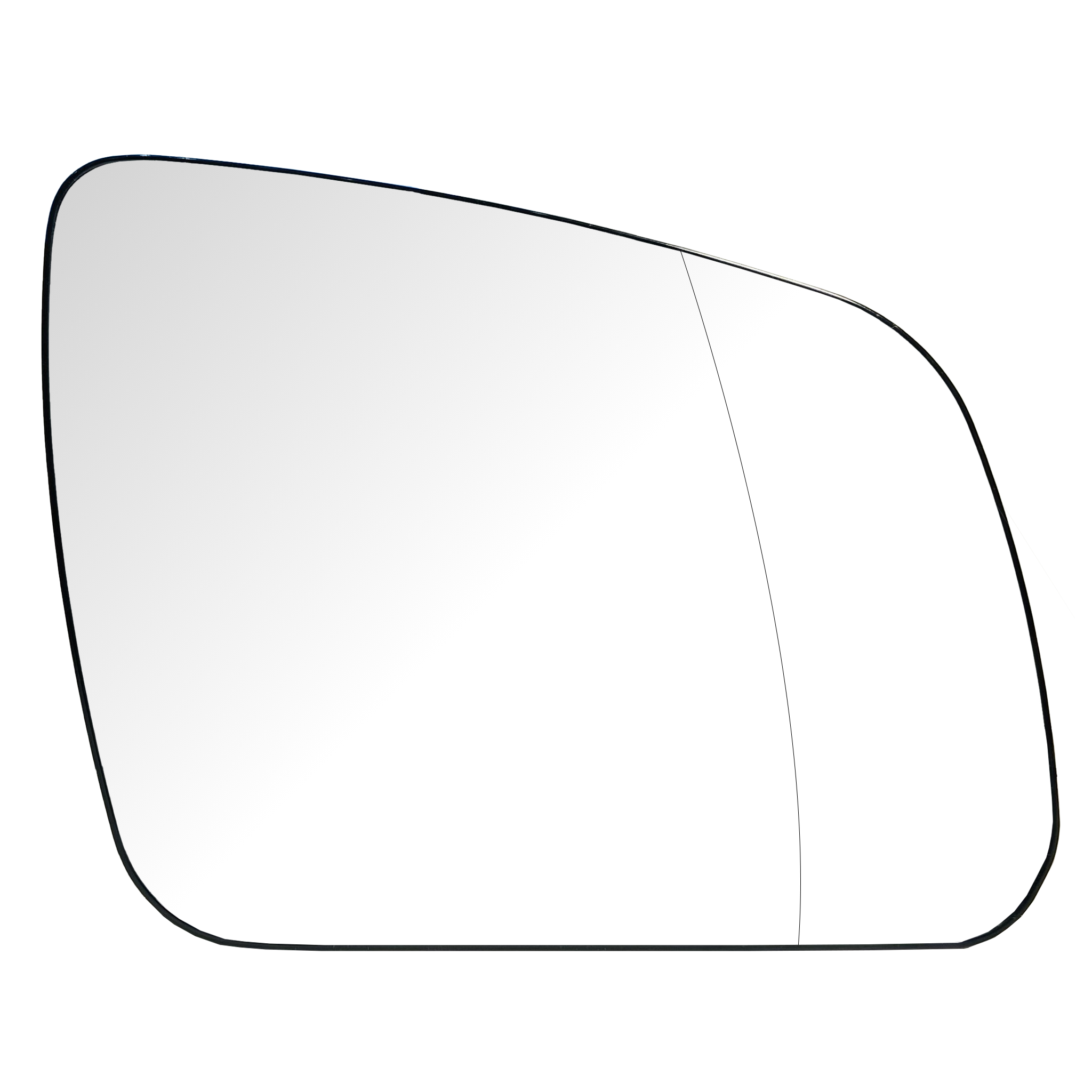 Right Side (Driver Side) Rear View Mirror Glass for Mercedes Benz C Class W204 Sedan (2007-2011) with Plastic Frame (Double Curvature)_1