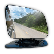 Right Side (Driver Side) Rear View Mirror Glass for Mercedes Benz C Class W204 Sedan (2007-2011) with Plastic Frame (Double Curvature)_3
