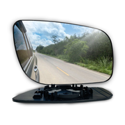 Right Side (Driver Side) Rear View Mirror Glass for Mercedes Benz E Class W211 Sedan (2006-2009) with Plastic Frame_3