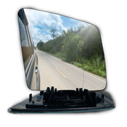 Right Side (Driver Side) Rear View Mirror Glass for Mercedes Benz ML Class W166 SUV (2011-2015) with Plastic Frame (Double Curvature)_2