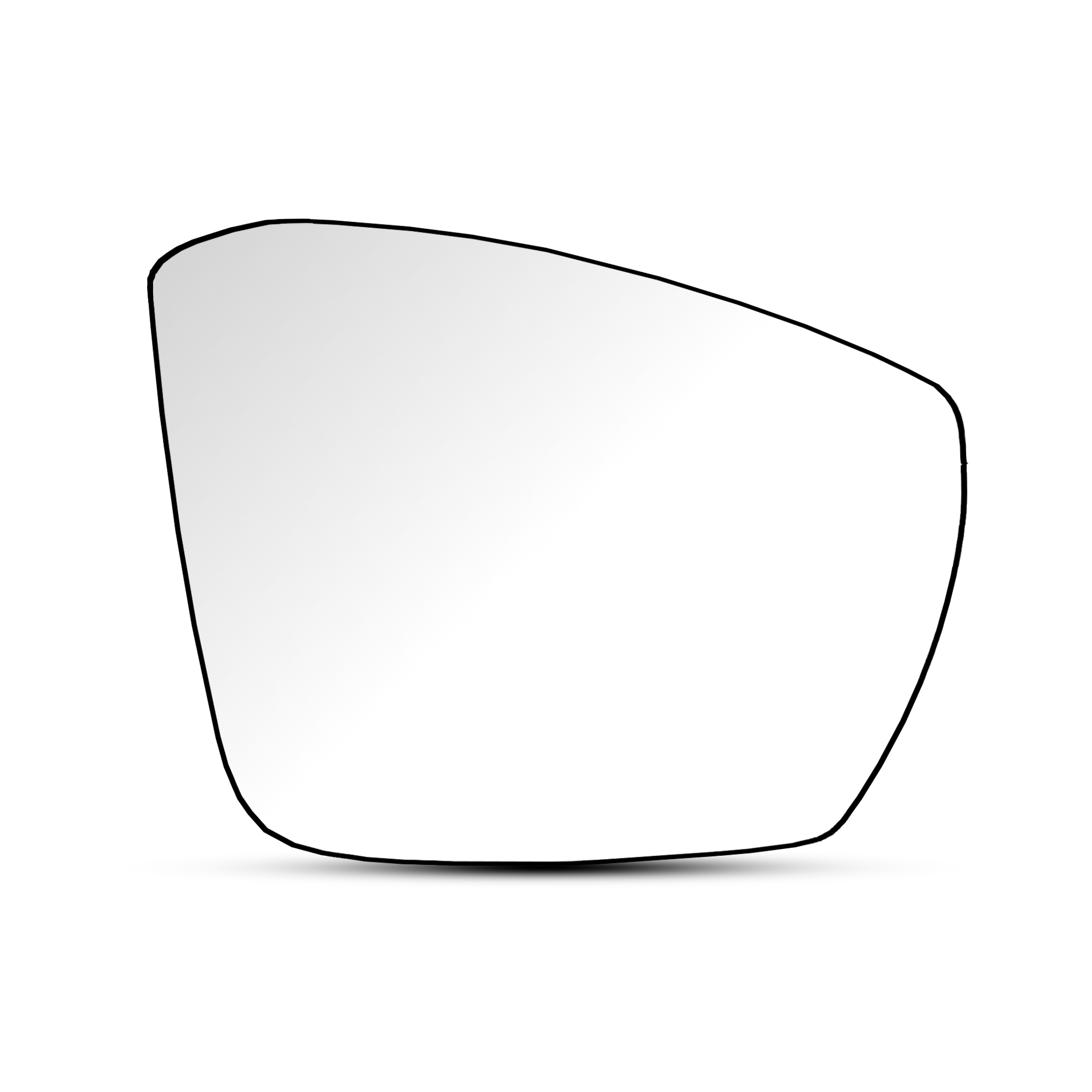 Right Side (Driver Side) Rear View Mirror Glass for Skoda Octavia III 5E3 Hatchback (2012-2019) with Plastic Frame_1
