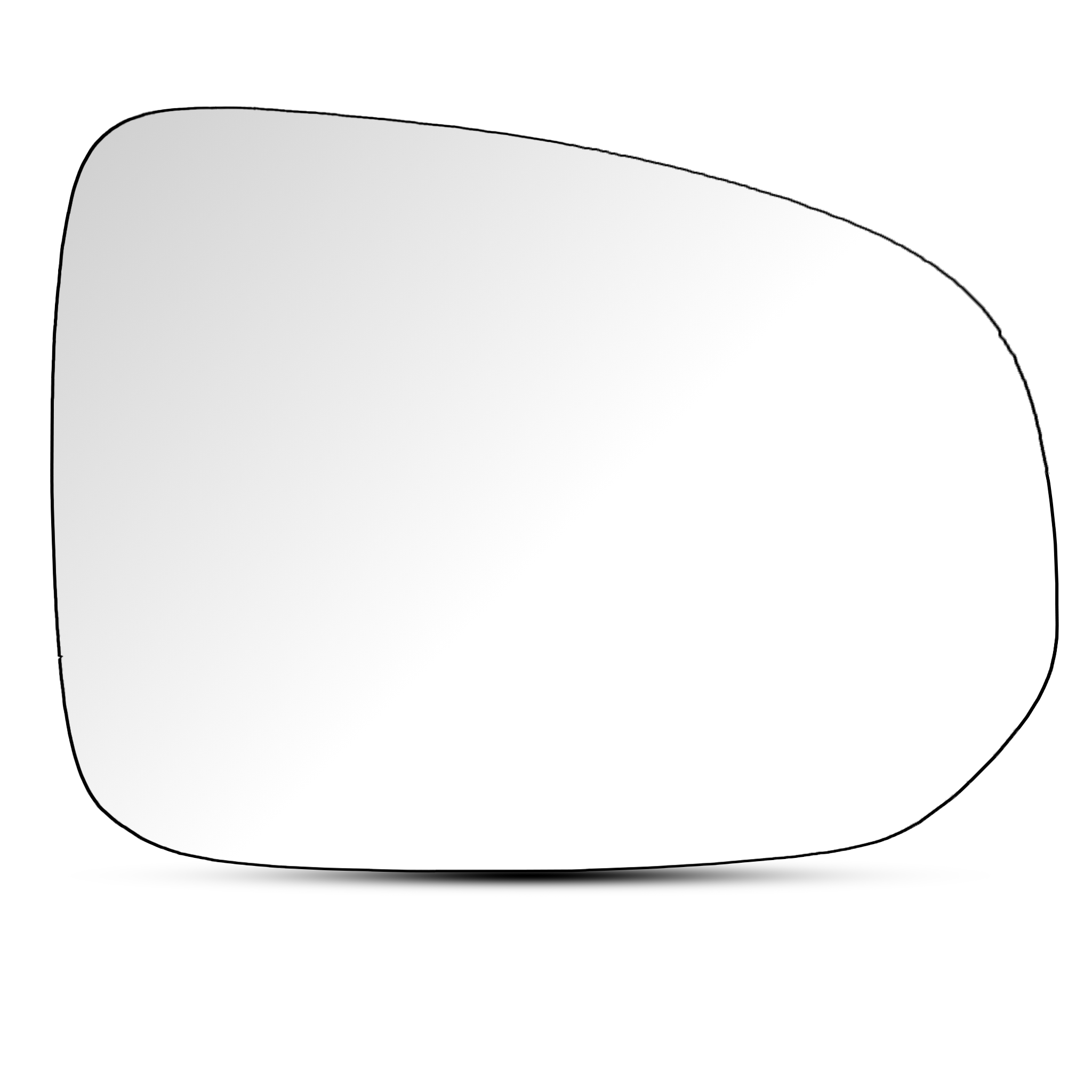 Right Side (Driver Side) Rear View Mirror Glass for Volvo XC60 SUV (2017-2021) with Plastic Frame_1