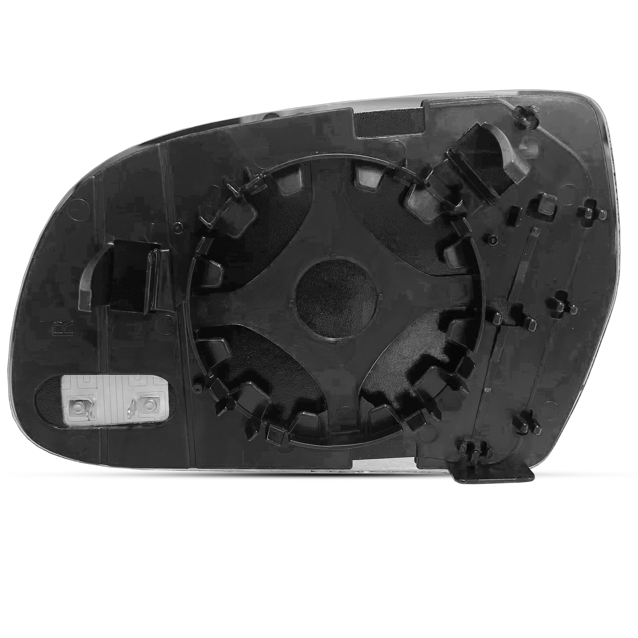 Right Side Rear View Mirror Glass For Audi A3 8P Hatchback (2010-2012) With Plastic Frame_1