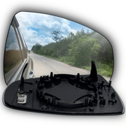 Right Side Rear View Mirror Glass for AUDI A1 8X (2010-2024) With Plastic Frame, Heated, Single Curvature