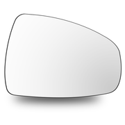Right Side Rear View Mirror Glass for AUDI A1 8X (2010-2024) With Plastic Frame, Heated, Single Curvature