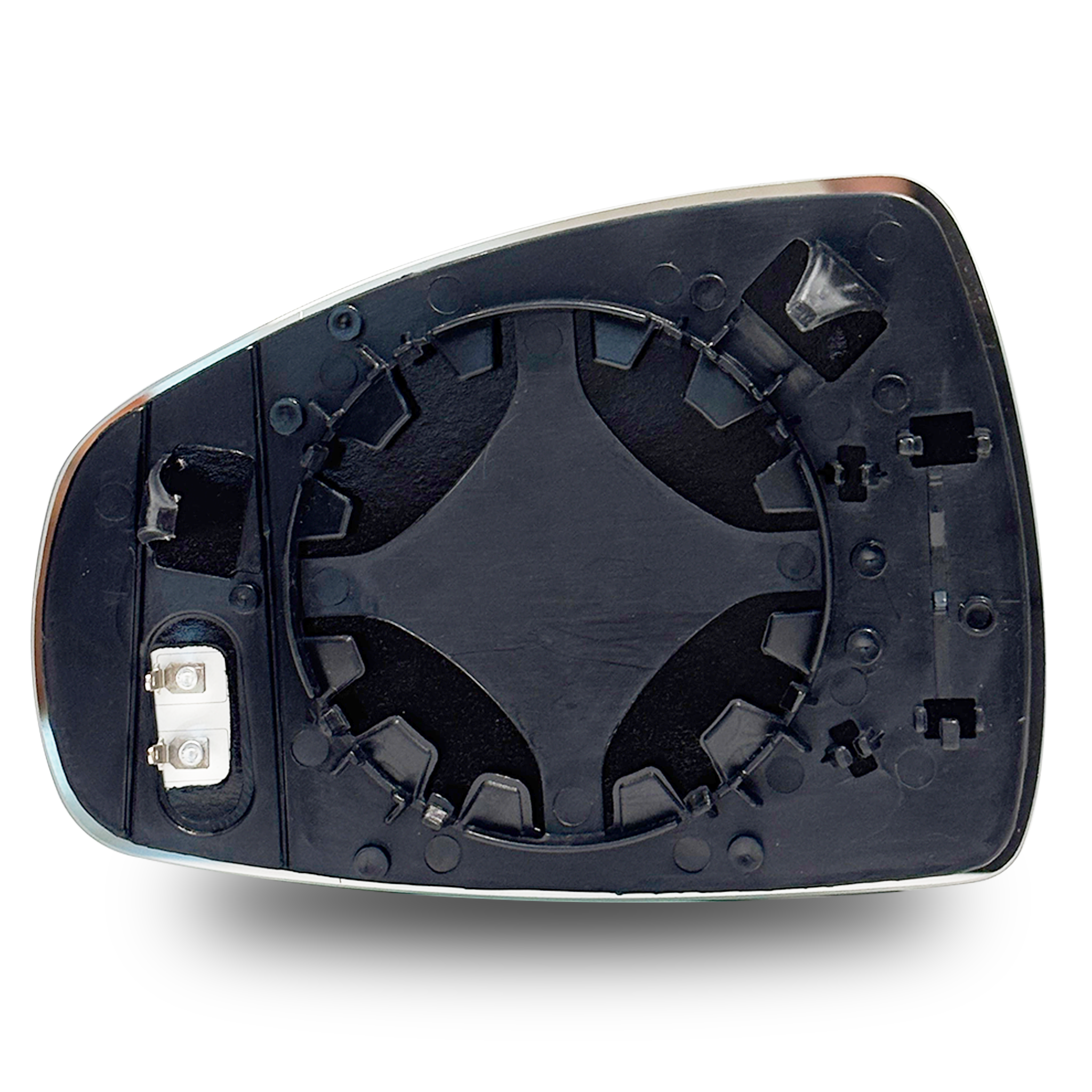 Right Side Rear View Mirror Glass for AUDI A1 8X (2010-2024) with Plastic Frame, Heated, Double Curvature