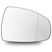 Right Side Rear View Mirror Glass for AUDI A1 8X (2010-2024) with Plastic Frame, Heated, Double Curvature