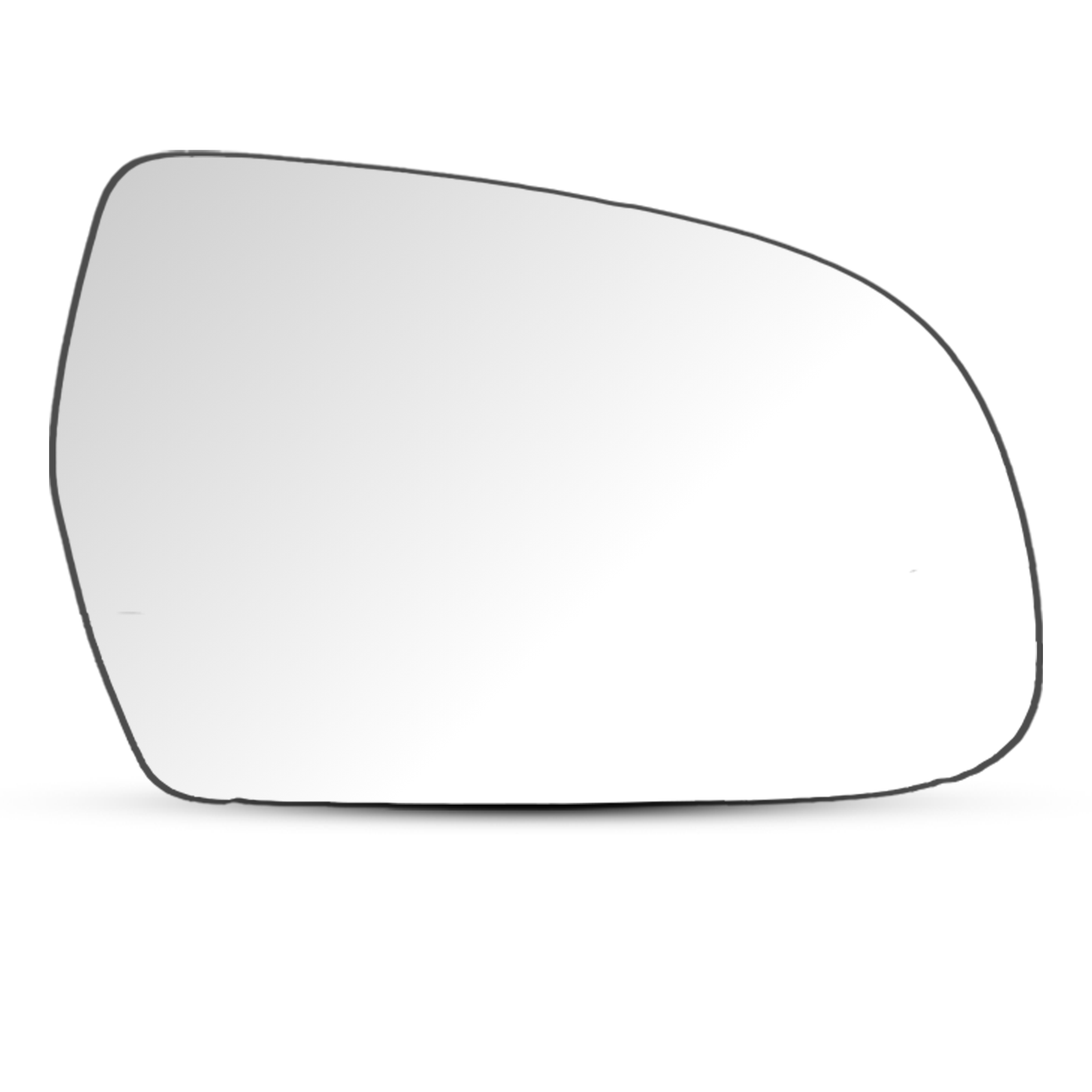 Right Side Rear View Mirror Glass for AUDI A4 8K2 (2007-2016) with Plastic Frame