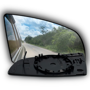 Right Side Rear View Mirror Glass for AUDI A6 4F (2008-2011) With Plastic Frame, Heated, Single Curvature
