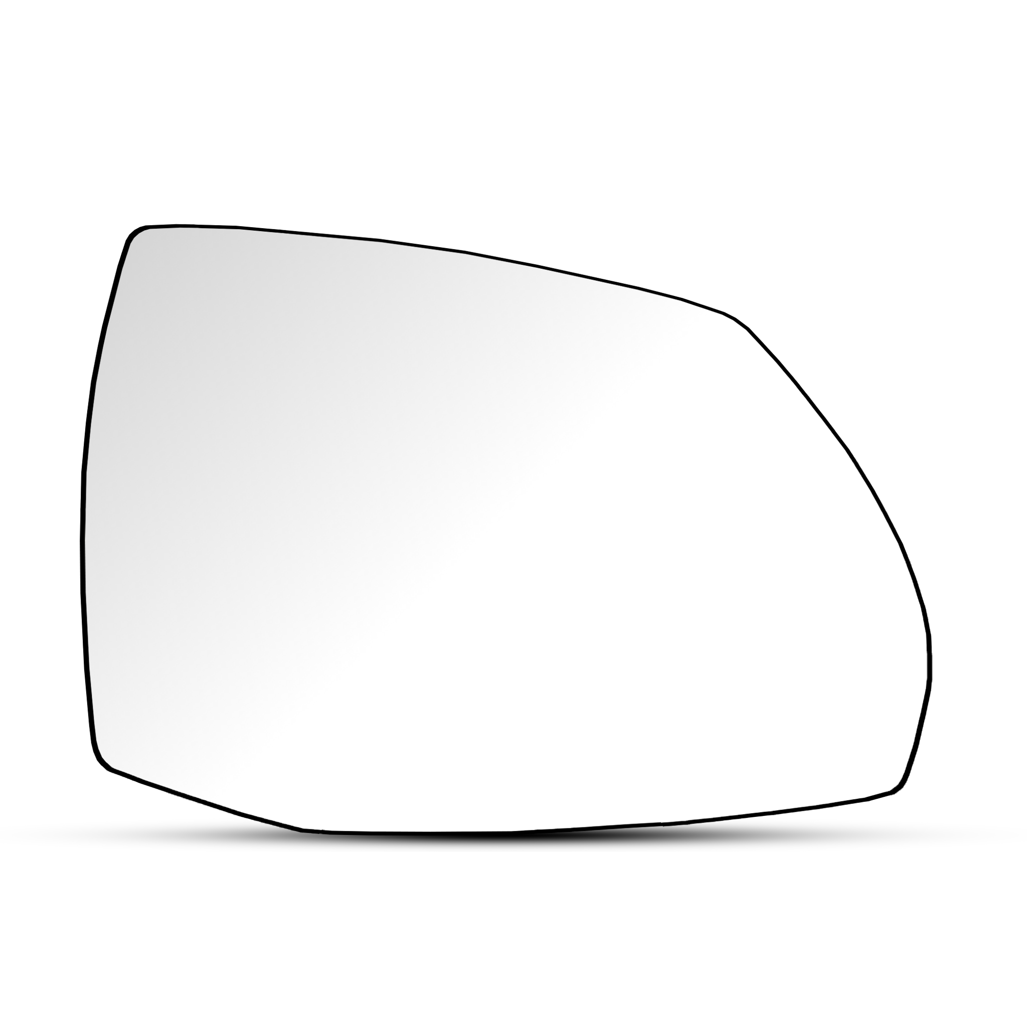 Right Side Rear View Mirror Glass for AUDI Q5 FYB (2017-2020) with Plastic Frame
