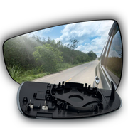 Right Side Rear View Mirror Glass for AUDI R8 427 (2010-2015) with Plastic Frame, Heated, Single Curvature