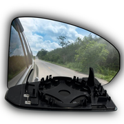 Right Side Rear View Mirror Glass for AUDI TT FV3 (2015-2019) with Plastic Frame, Heated, Single Curvature