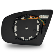 Right Side Rear View Mirror Glass for BMW X6 E71 (2009-2014) with Plastic Frame, Double Curvature