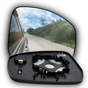 Right Side Rear View Mirror Glass for LAND ROVER RANGE ROVER SPORT L494 (2013-2022) with Blind Spot Detection and Plastic Frame