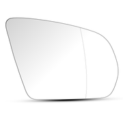 Right Side Rear View Mirror Glass for MERCEDES-BENZ C-CLASS W205 (2014-2023) with Plastic Frame, Double Curvature, Heated, 2-pin