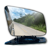 Right Side Rear View Mirror Glass for MERCEDES-BENZ CLA-Class C118 (2019-2026) with Plastic Frame, Double Curvature