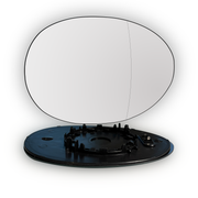 Right Side Rear View Mirror Glass for MINI MINI CLUBMAN F54 (2017-2024) Double Curvature, with Plastic Frame, Heated