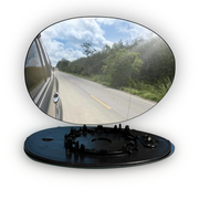 Right Side Rear View Mirror Glass for MINI MINI CLUBMAN F54 (2017-2024) Double Curvature, with Plastic Frame, Heated