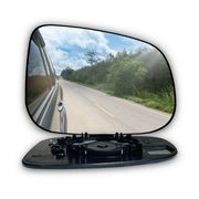 Right Side Rear View Mirror Glass for VOLVO S60 134 (2010-2019) with Plastic Frame, Heated, Aspherical, PC