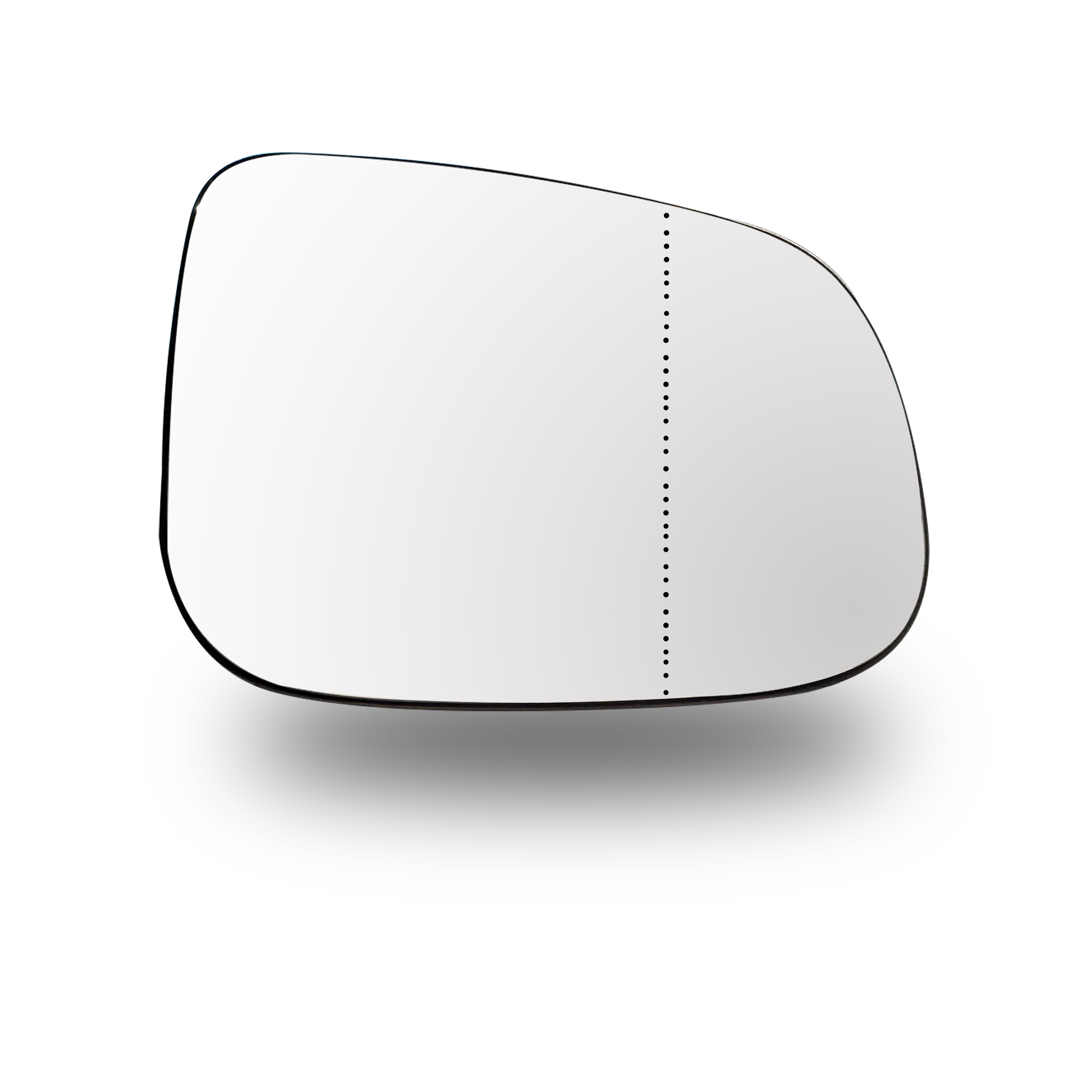 Right Side Rear View Mirror Glass for VOLVO V60 155 (2011-2019) Double Curvature with Plastic Frame, Heated