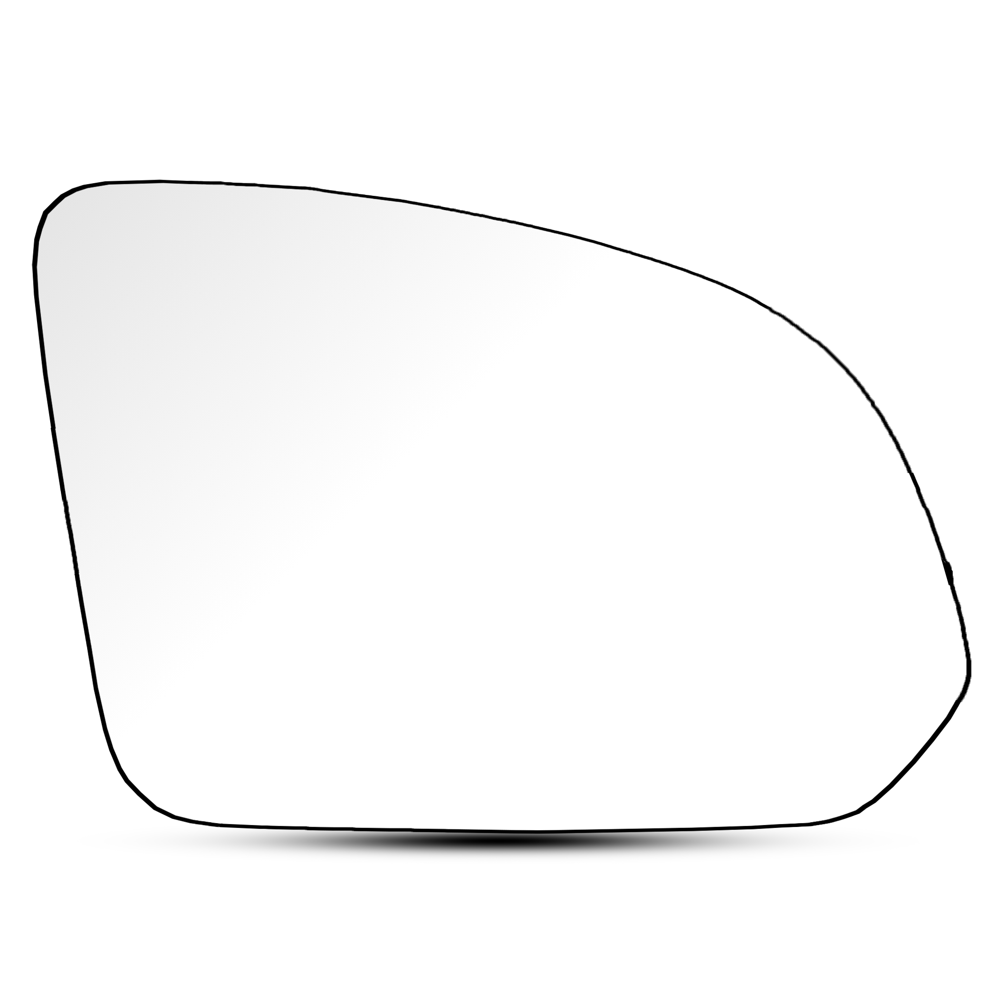 Right Side Rear View Mirror Glass for VOLVO XC40 536 (2017-2020) with Plastic Frame