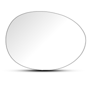 Right Side Rear View Mirror Glass with Plastic Frame for MINI MINI CLUBMAN F54 (2017-2024) Heated, Convex