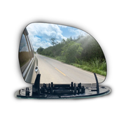Right Side Rear View Mirror Glass with Plastic Frame for SKODA LAURA 1Z3 (2004-2013) Heated, Convex, PC and Glass