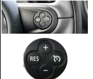 Right Steering Wheel Button for MINI MINI R59 (2012-2015) in Black color Model B